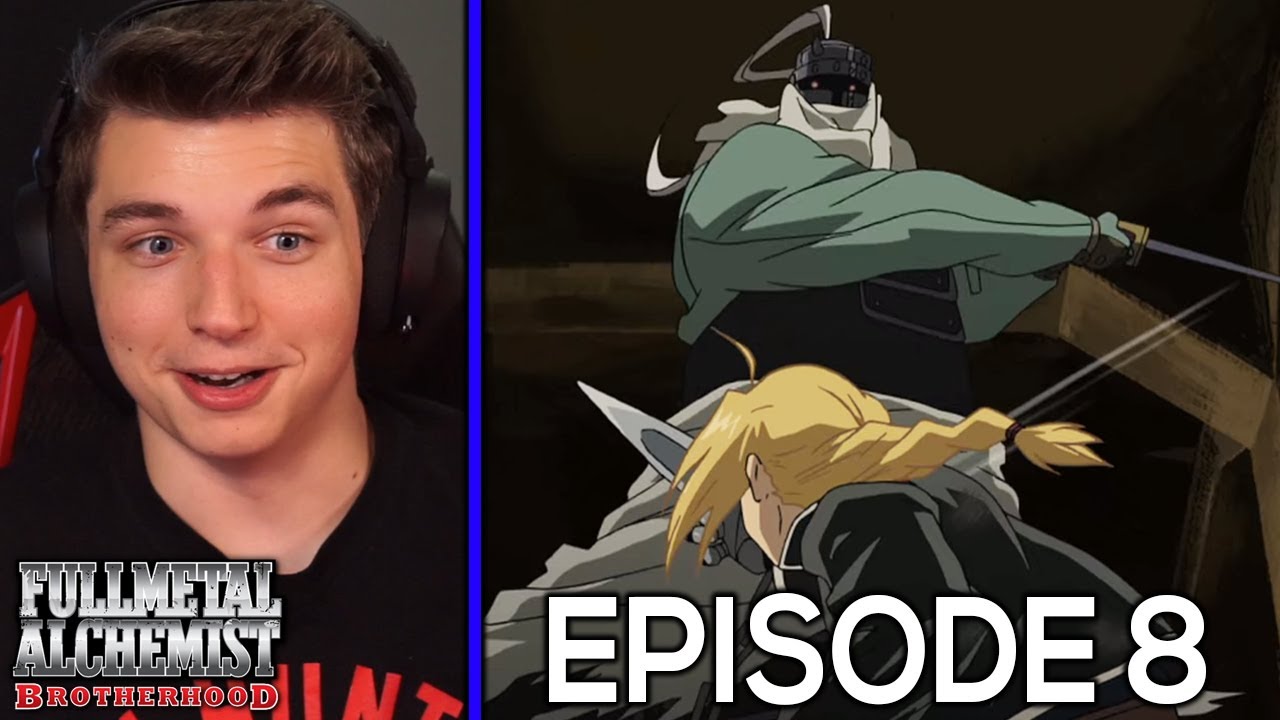 EDWARD VS. SLICER | Fullmetal Alchemist: Brotherhood Reaction Episode 8