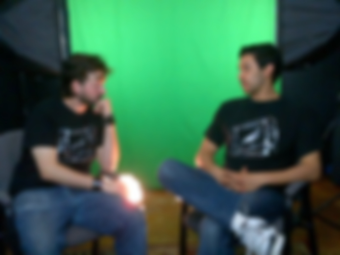 One of our first days of filming