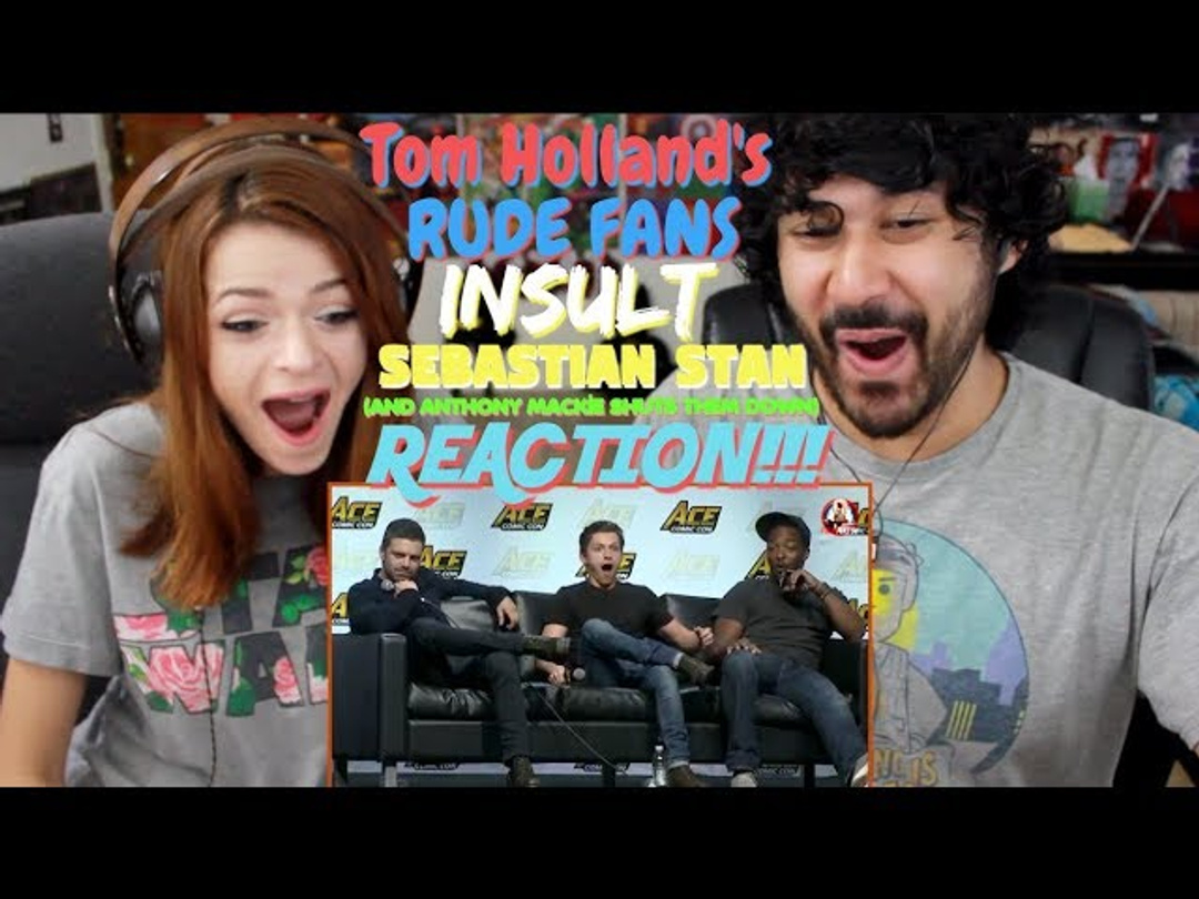 Tom Holland's Rude Fans Insult Sebastian Stan & Anthony Mackie Shuts Them Down - REACTION!!!