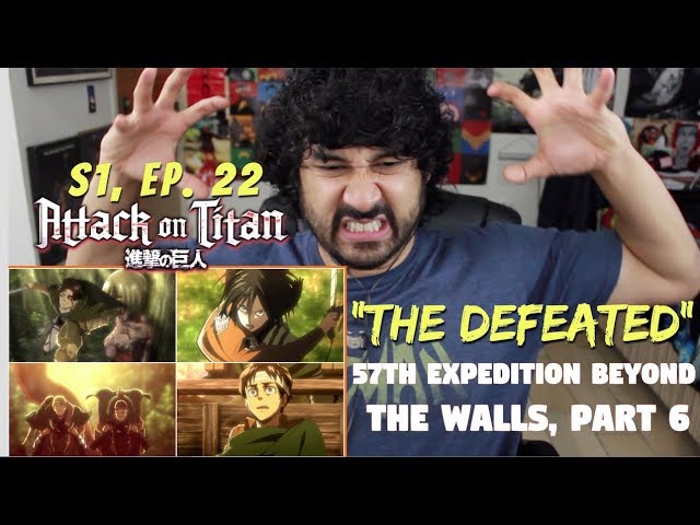 ATTACK ON TITAN 1x22 - REACTION!!!