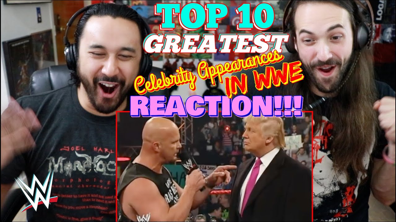 TOP 10 Greatest CELEBRITY Appearances in WWE - REACTION!!!