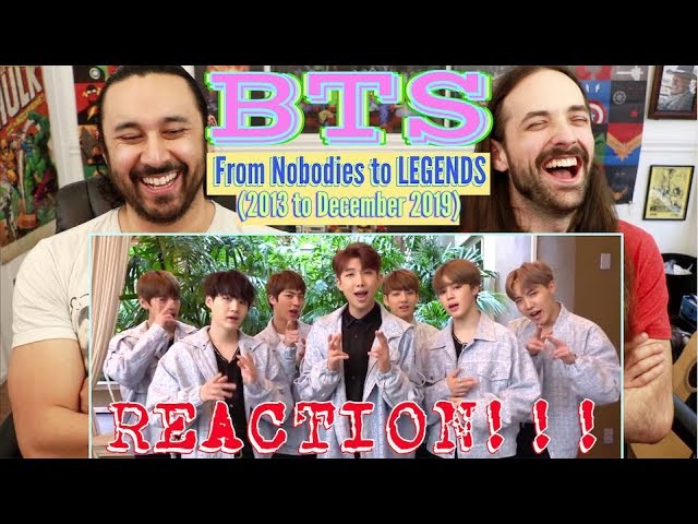 BTS // From Nobodies to LEGENDS 2013 - Dec. 2017 | REACTION!!!