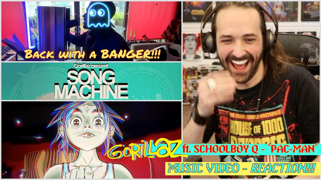 GORILLAZ ft. SCHOOLBOY Q | "Pac-Man" Music Video - REACTION!