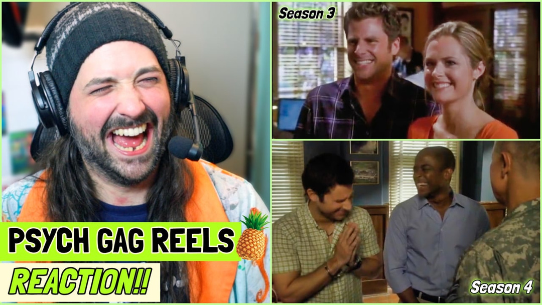 PSYCH | Seasons 3 & 4 GAG REELS - REACTION!!