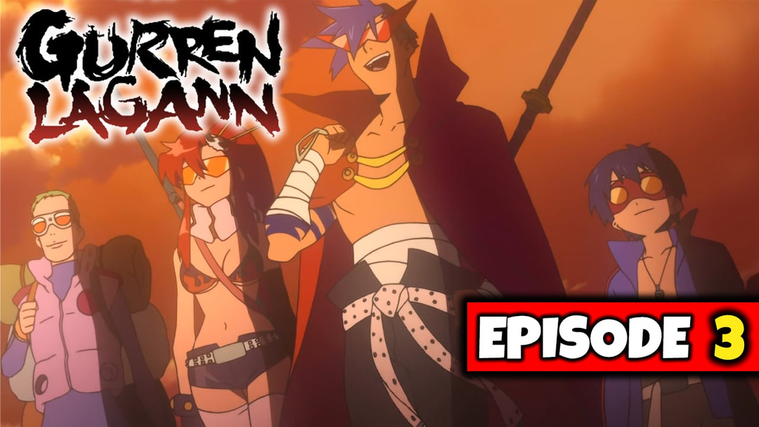 Gurren Lagann - Episode 3 "Who Do You Think You Are, Having Two Faces!?" (UNCUT REACTION)