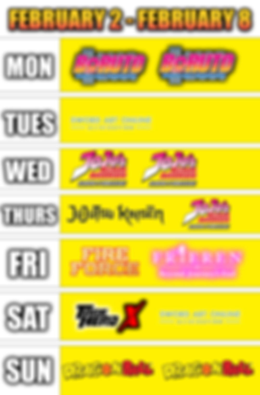 🔥PATREON SCHEDULE: February 2 - February 8🔥