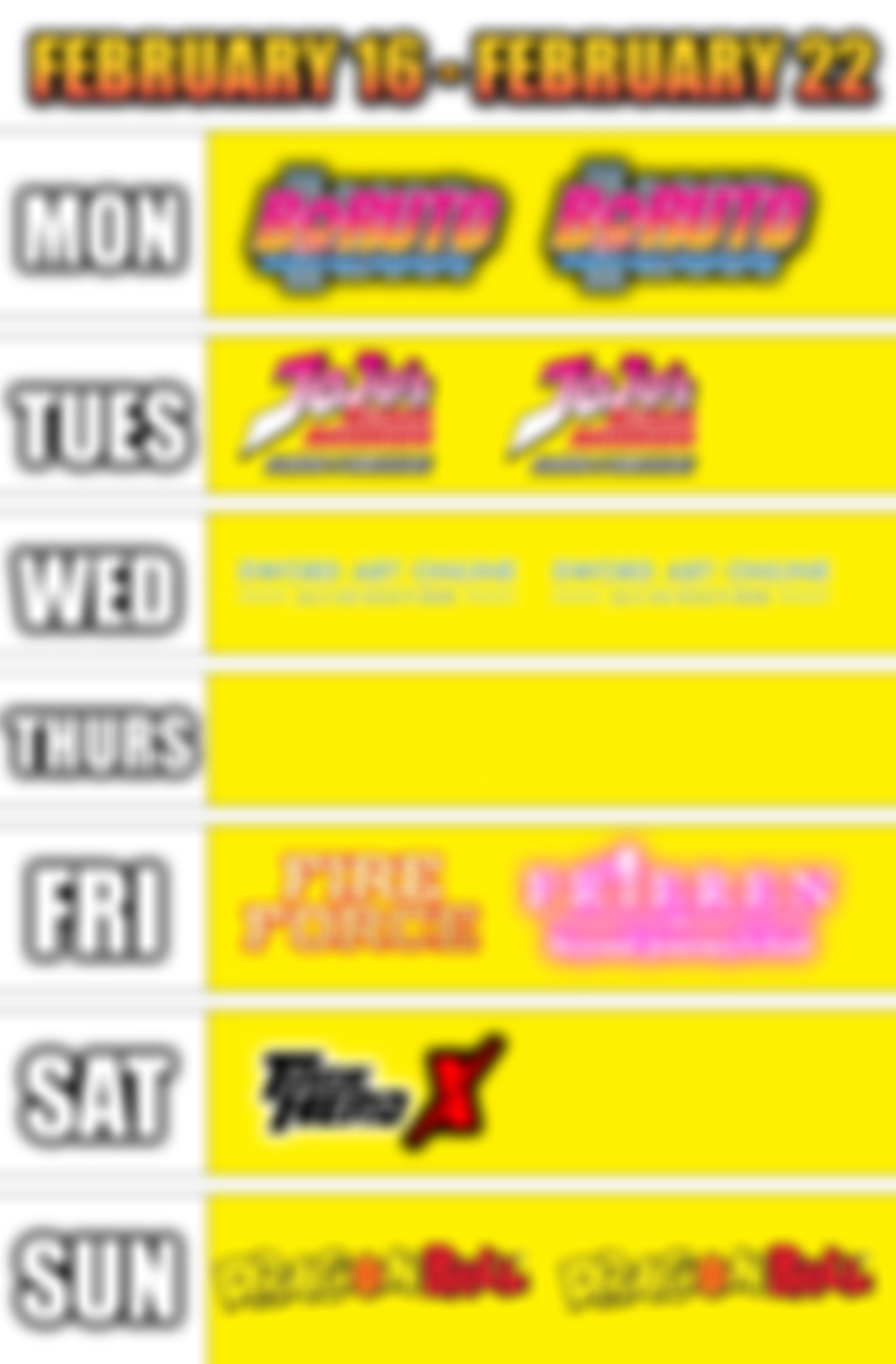 🔥PATREON SCHEDULE: February 16 - February 22🔥