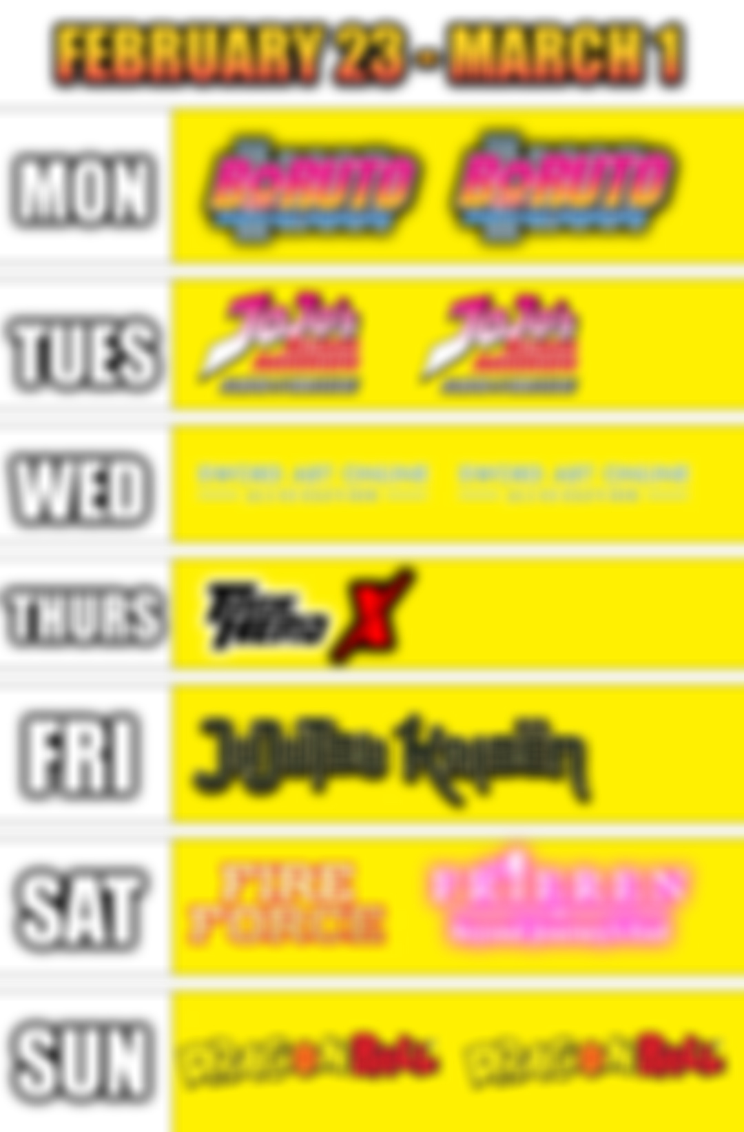 🔥PATREON SCHEDULE: February 23 - March 1🔥