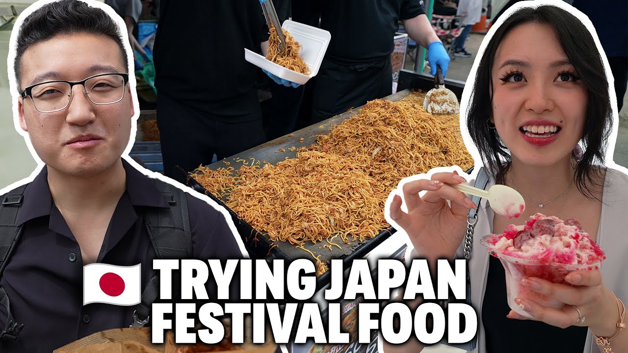 OUR FIRST FESTIVAL IN JAPAN HIROSHIMA | 4K Japan travel food couples vlog