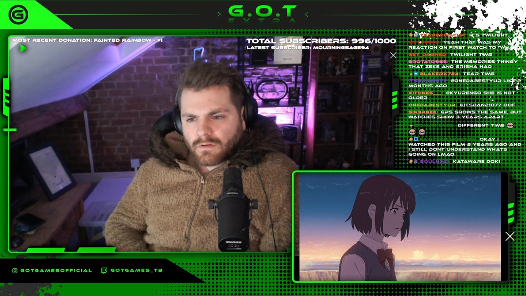 YOUR NAME | Anime Movie TWITCH Watch-Along | Reaction